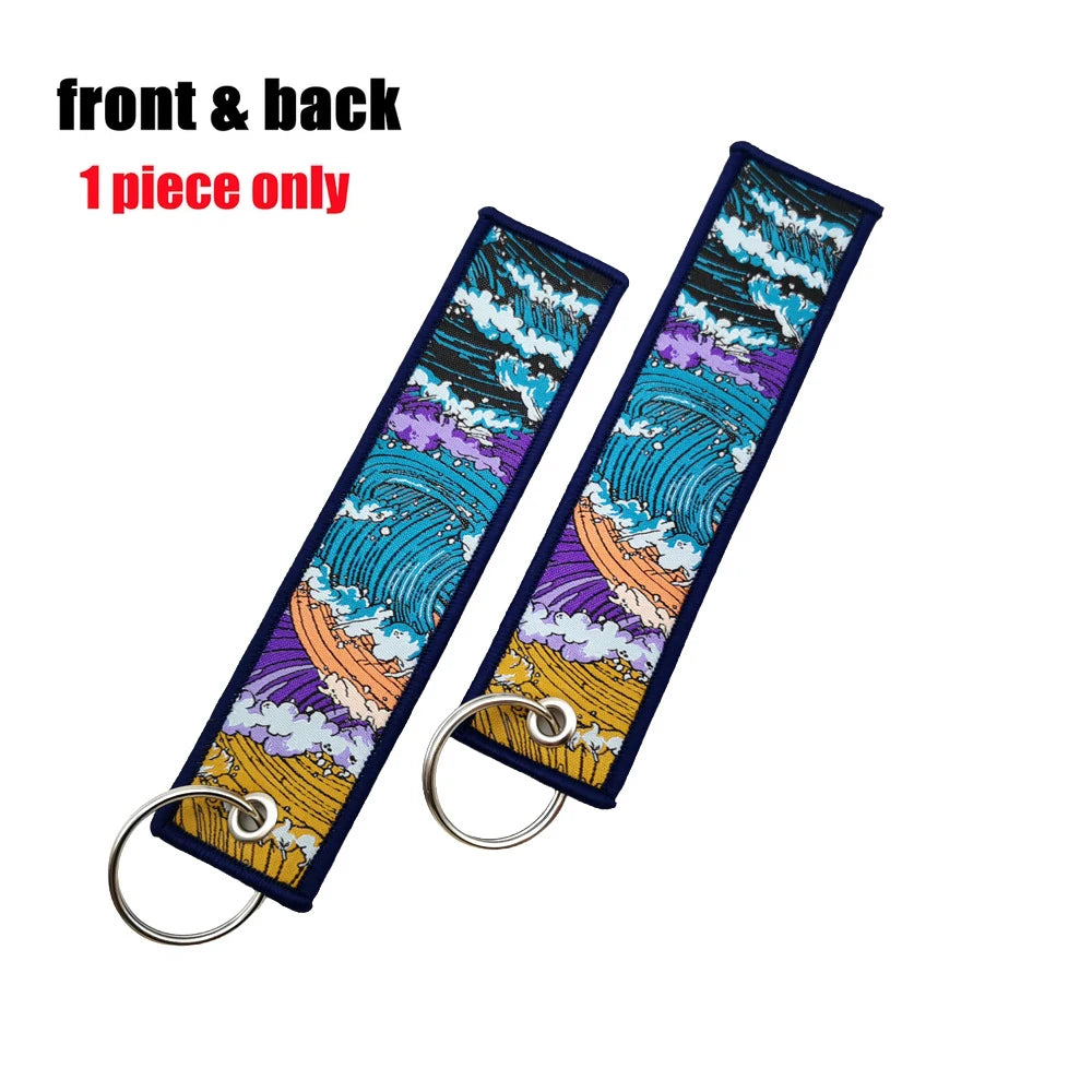 Initial D Embroidery Car Keychain