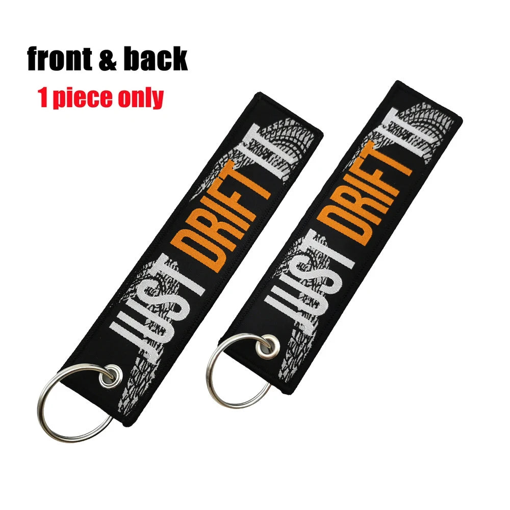 Initial D Embroidery Car Keychain