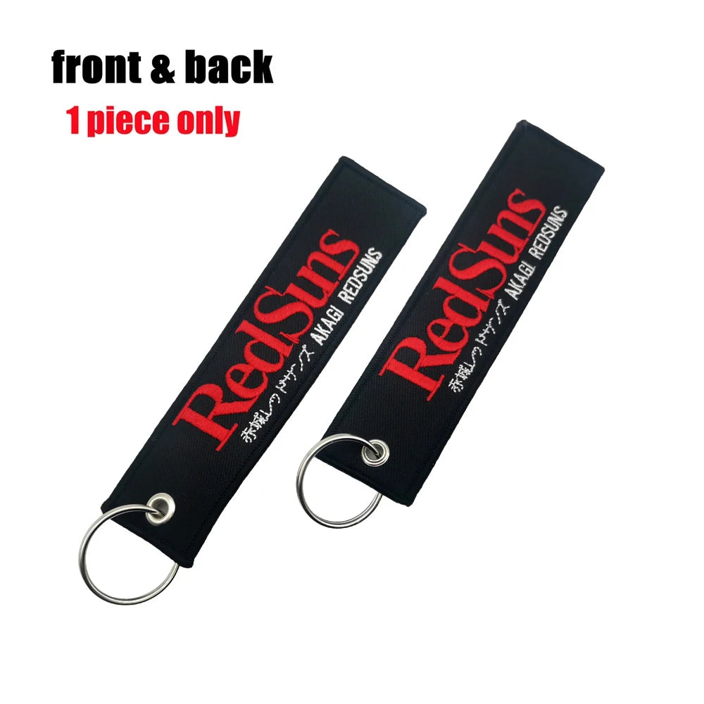 Initial D Embroidery Car Keychain