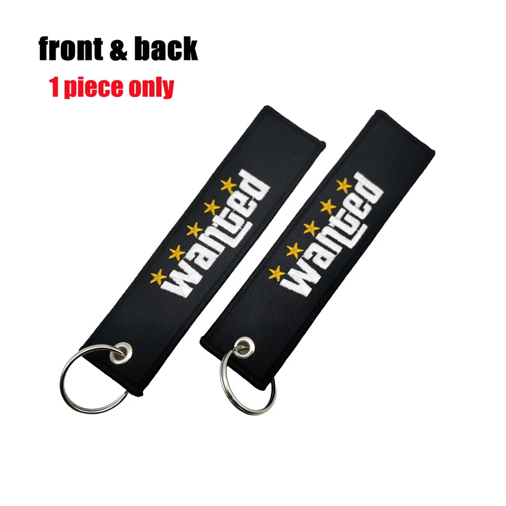 Initial D Embroidery Car Keychain