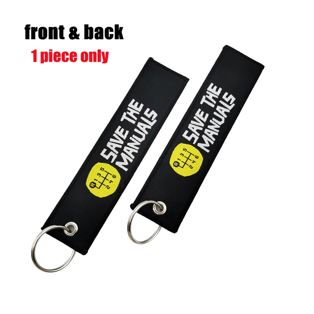 Initial D Embroidery Car Keychain