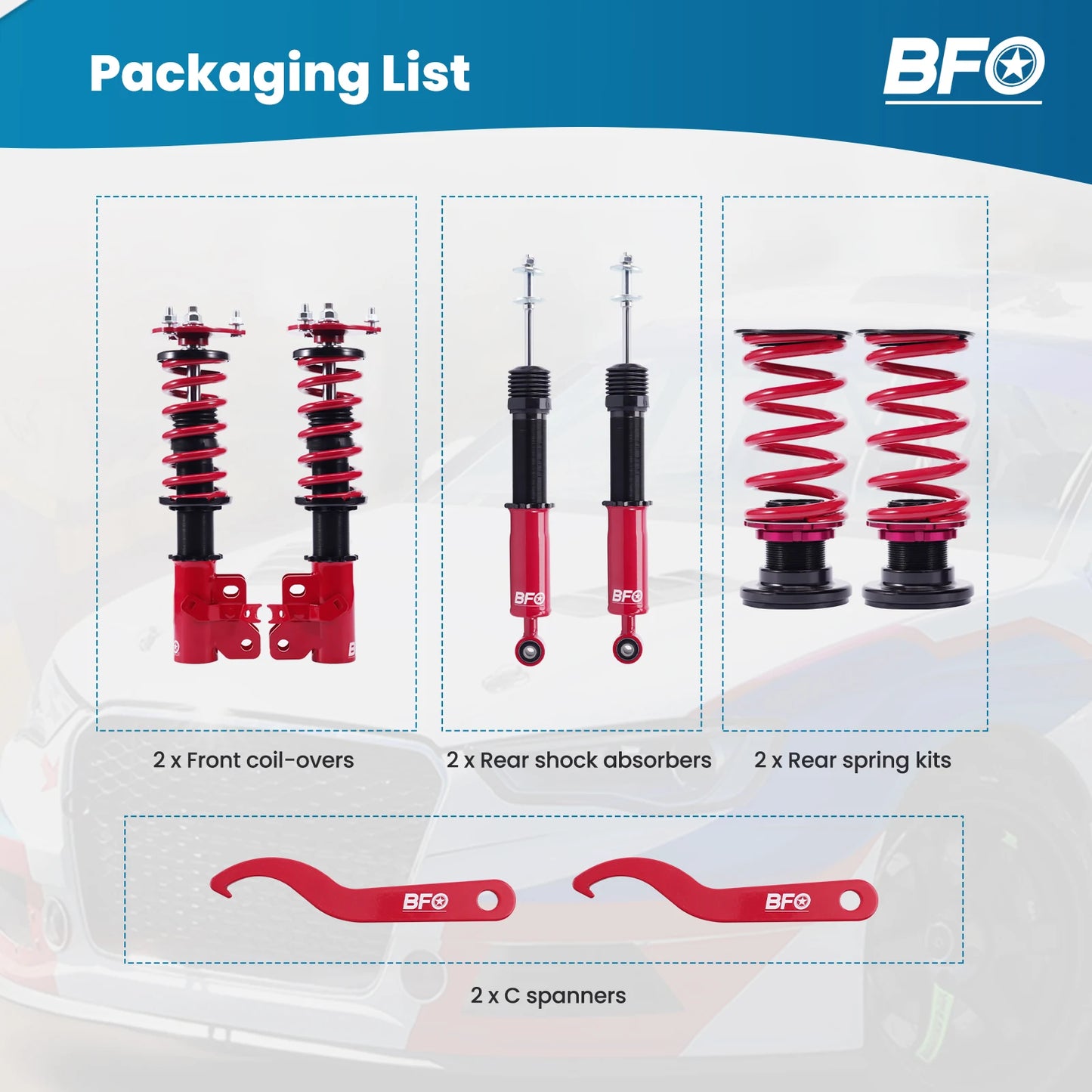 Coilovers Struts For FA5 Honda Civic 2006-2011
