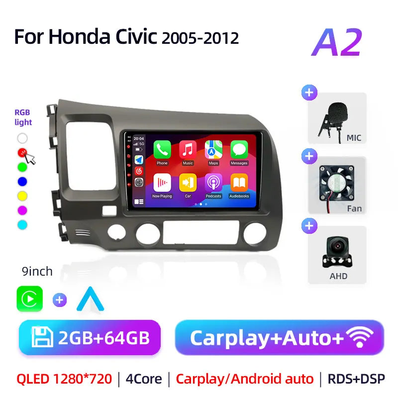 Honda Civic 2005 - 2012 Multimedia Player / Head Unit
