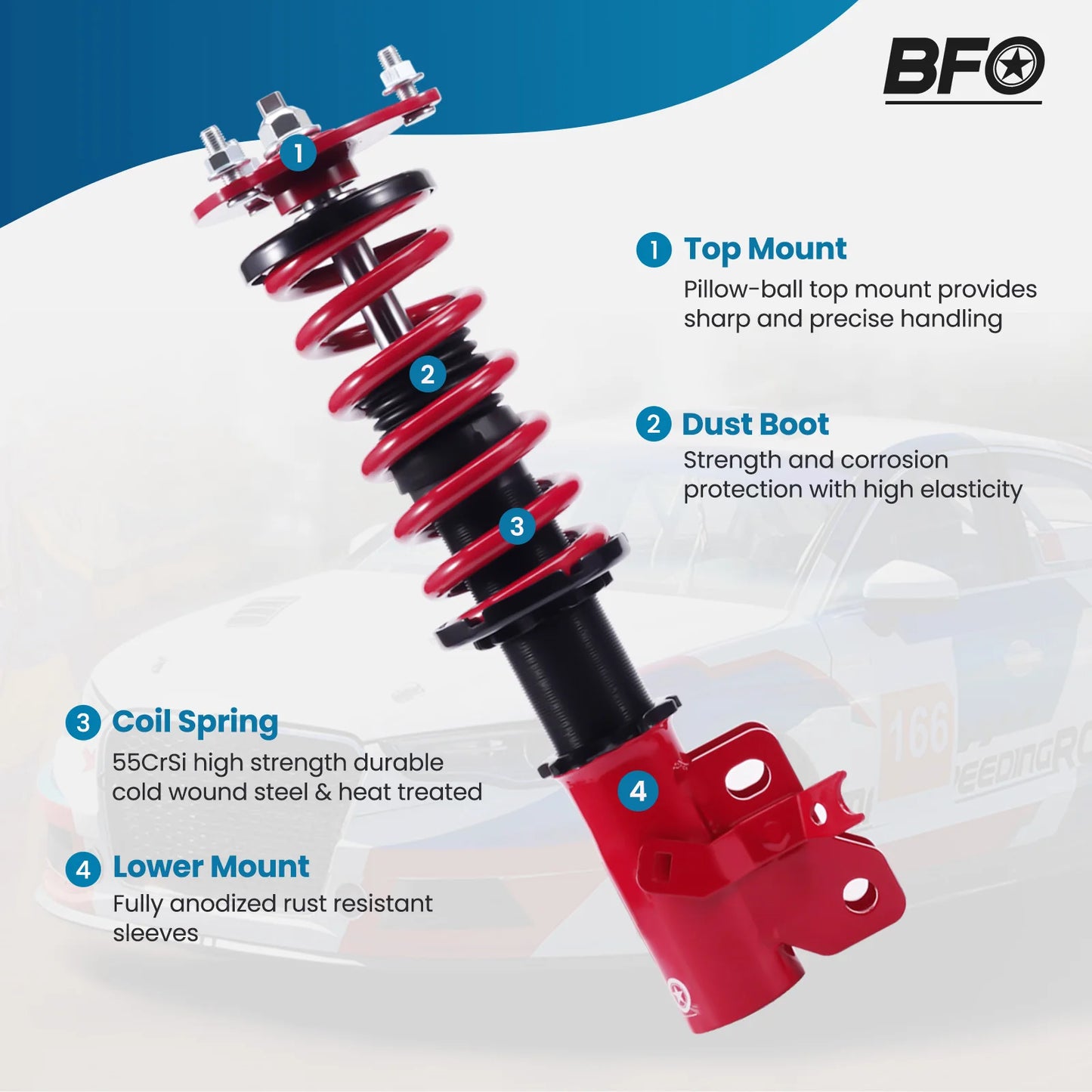 Coilovers Struts For FA5 Honda Civic 2006-2011