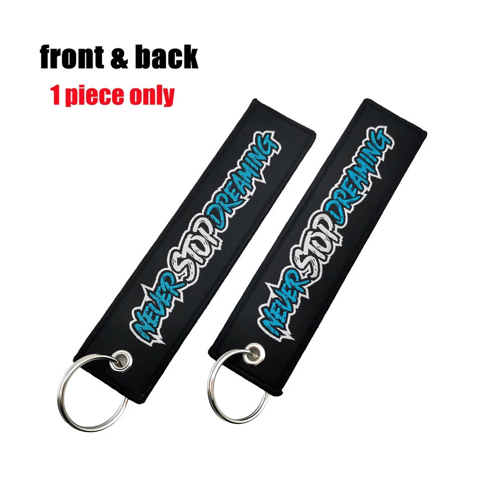 Initial D Embroidery Car Keychain