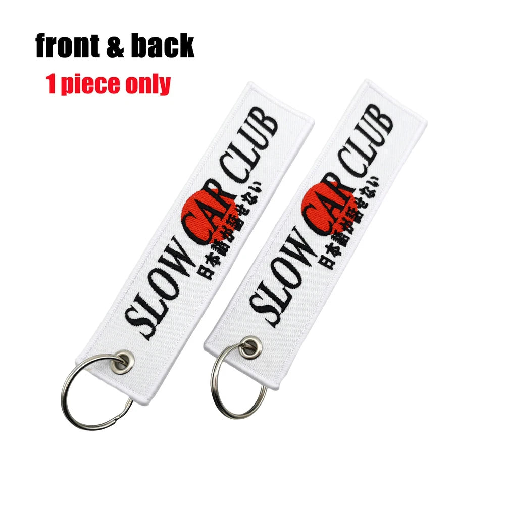 Initial D Embroidery Car Keychain